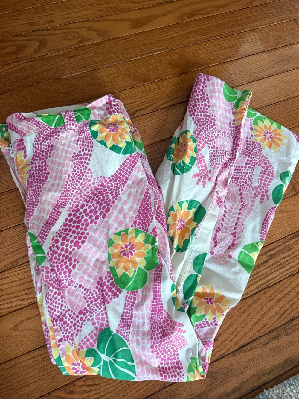 Lilly Pulitzer Vibrant Floral Print Leggings - Pink, Green, Yellow